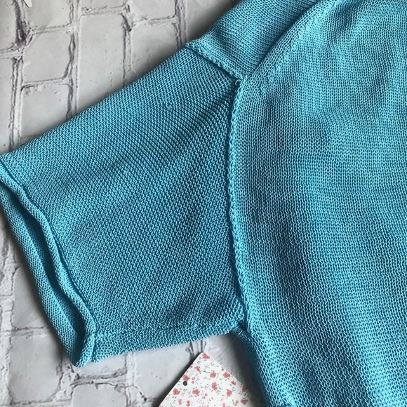 Free people Clear Day cropper belted wrap short sleeve cardigan Small NEW - Picture 8 of 8